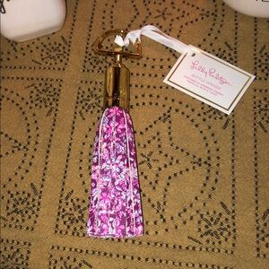 Lilly Pulitzer Leatherette Tassel Bottle Opener with Gold Hardware